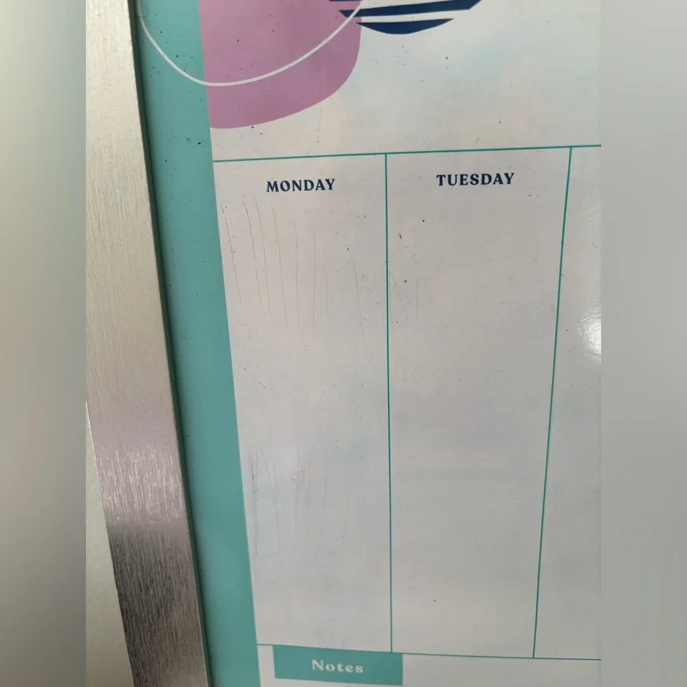 Silver and Teal Weekly Planner